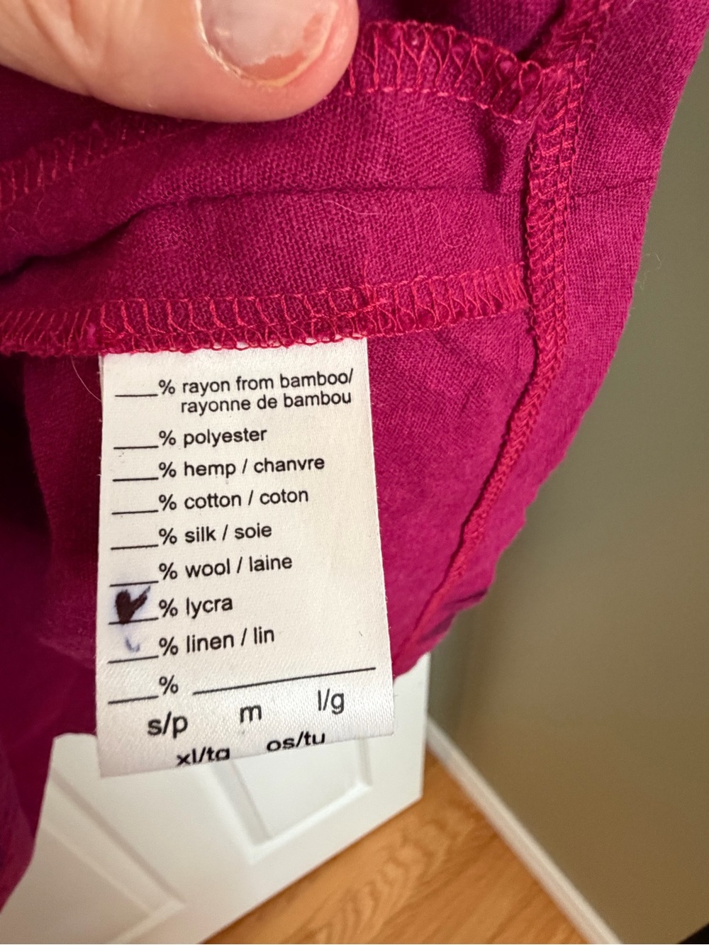 Smoking Lily Fuchsia Pink Linen Dress - Picture 5 of 11